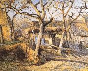 Farmhouse, Camille Pissarro
